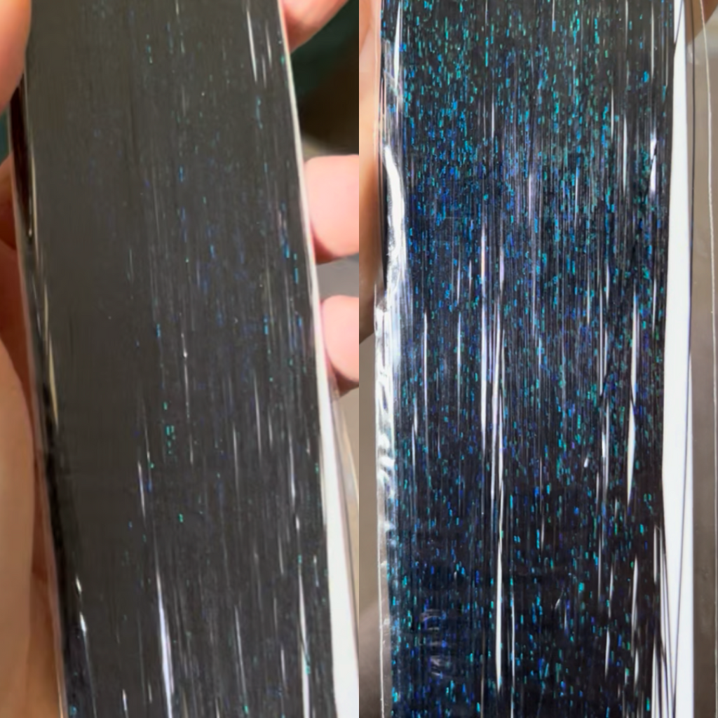 Tinsel per Capelli 120 cm – Ciocche Glitter per Braids, Boho Styles e Dreadlocks