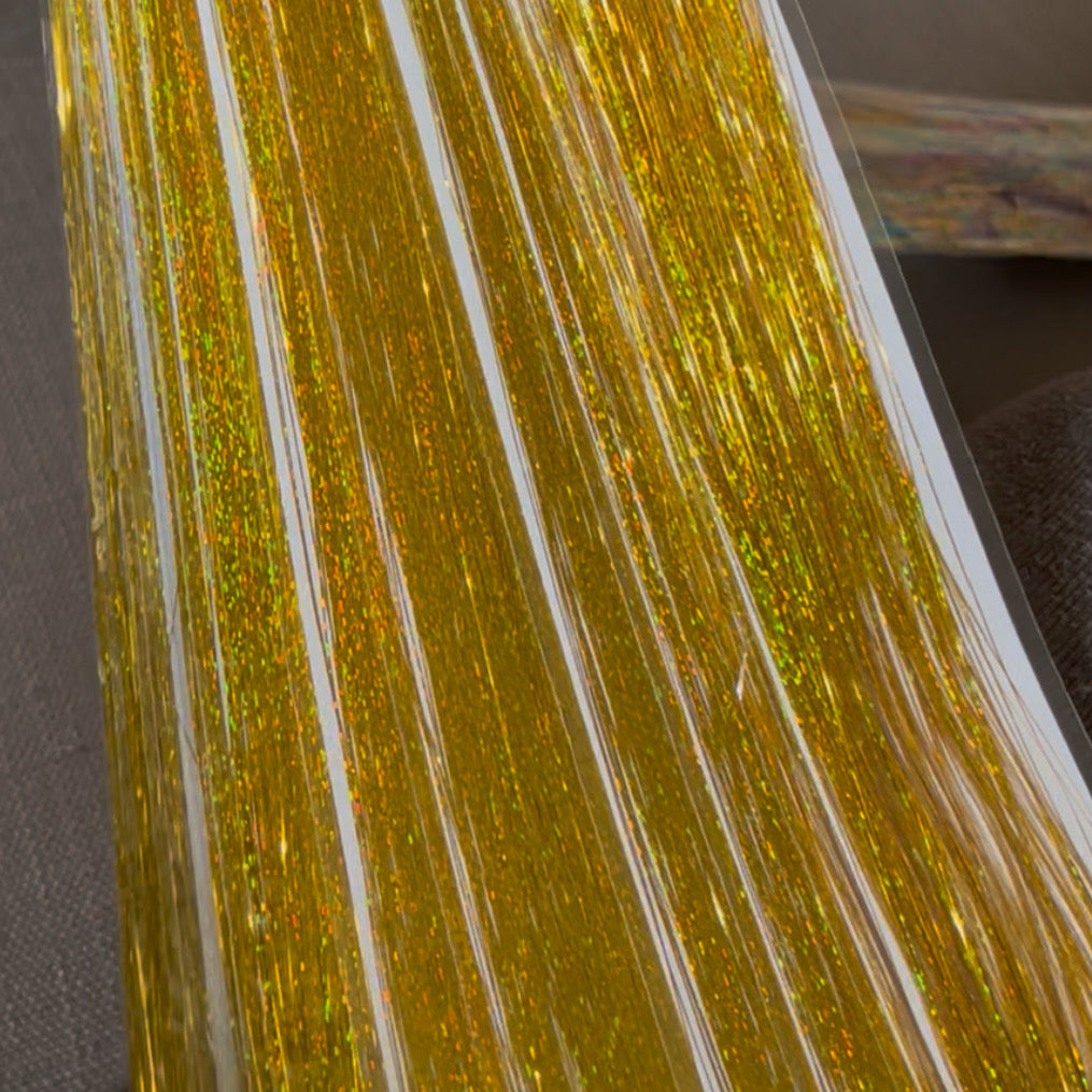 Tinsel per Capelli 120 cm – Ciocche Glitter per Braids, Boho Styles e Dreadlocks