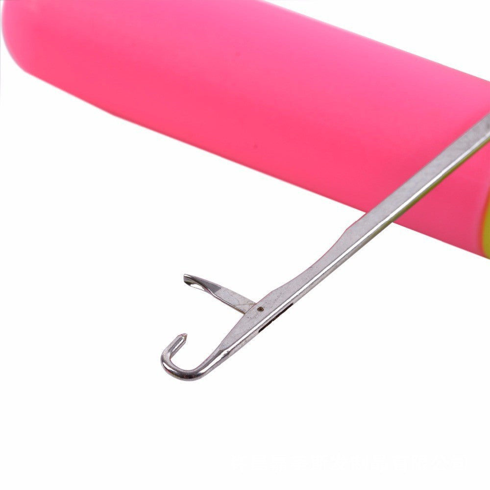 Crochet Hook for Crochet Appliqués, Dreadlocks and Braids – Ergonomic Two-Tone Handle
