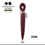 Set 10 Dreadlocks Double Ended - 60 cm – #350 (reddish brown)