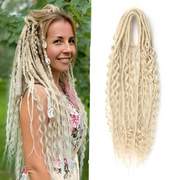 Set 15 Boho Dreadlocks Double Ended - 60 cm – #613 (bleach blonde)