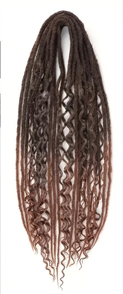 Set 15 Boho Dreadlocks Double Ended - 60 cm