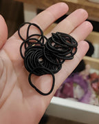50 pcs Black Nylon Elastics for synthetic dreadlocks application