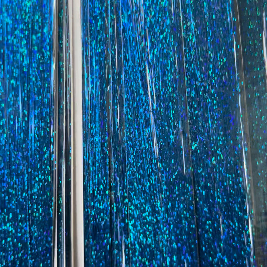Tinsel per Capelli 120 cm – Ciocche Glitter per Braids, Boho Styles e Dreadlocks