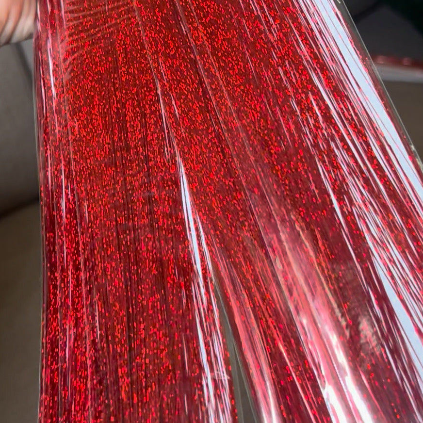 Tinsel per Capelli 120 cm – Ciocche Glitter per Braids, Boho Styles e Dreadlocks