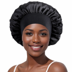 Bonnet unisex in satin con fascia elasticizzata