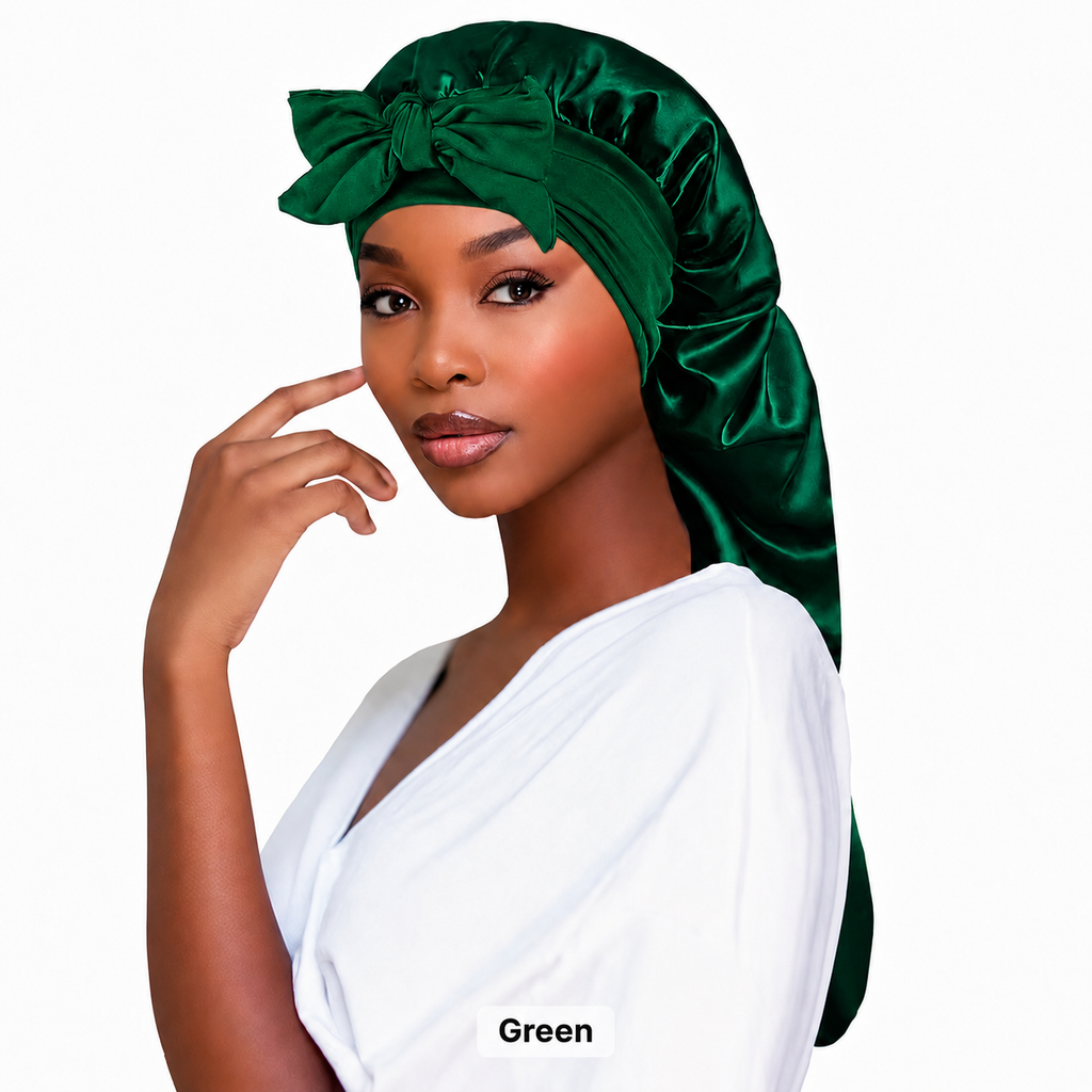 Long Satin Bonnet for Long Hair