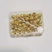 Cofanetto 50 Perline in Plastica – Oro