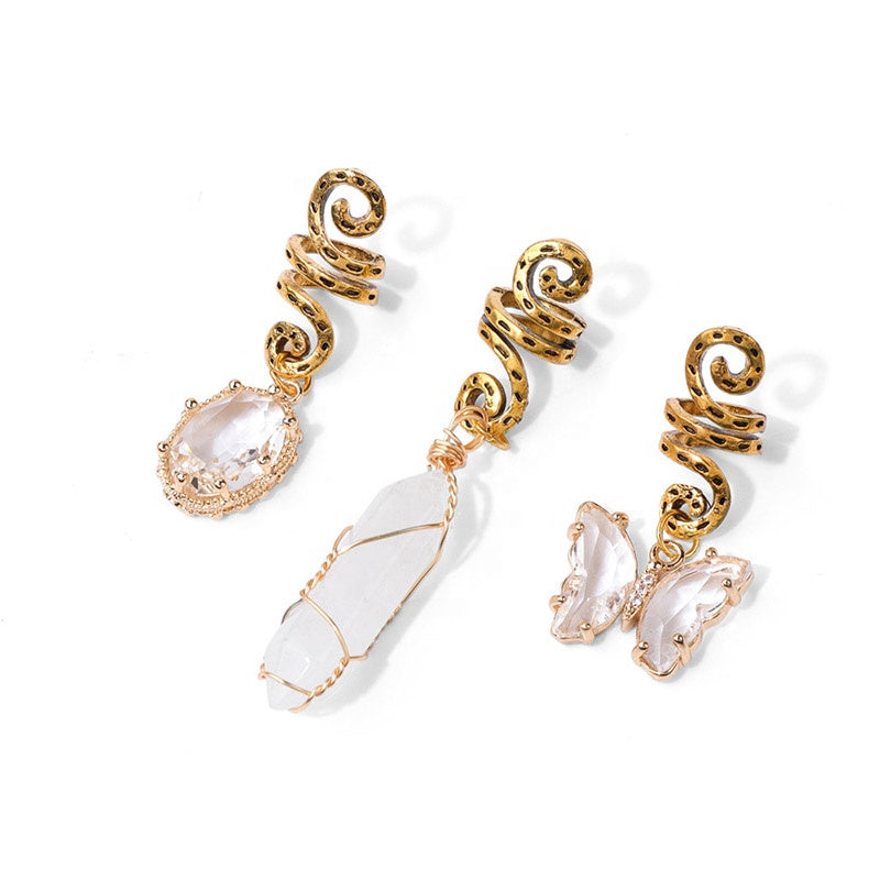 3er Set Charms aus Naturstein