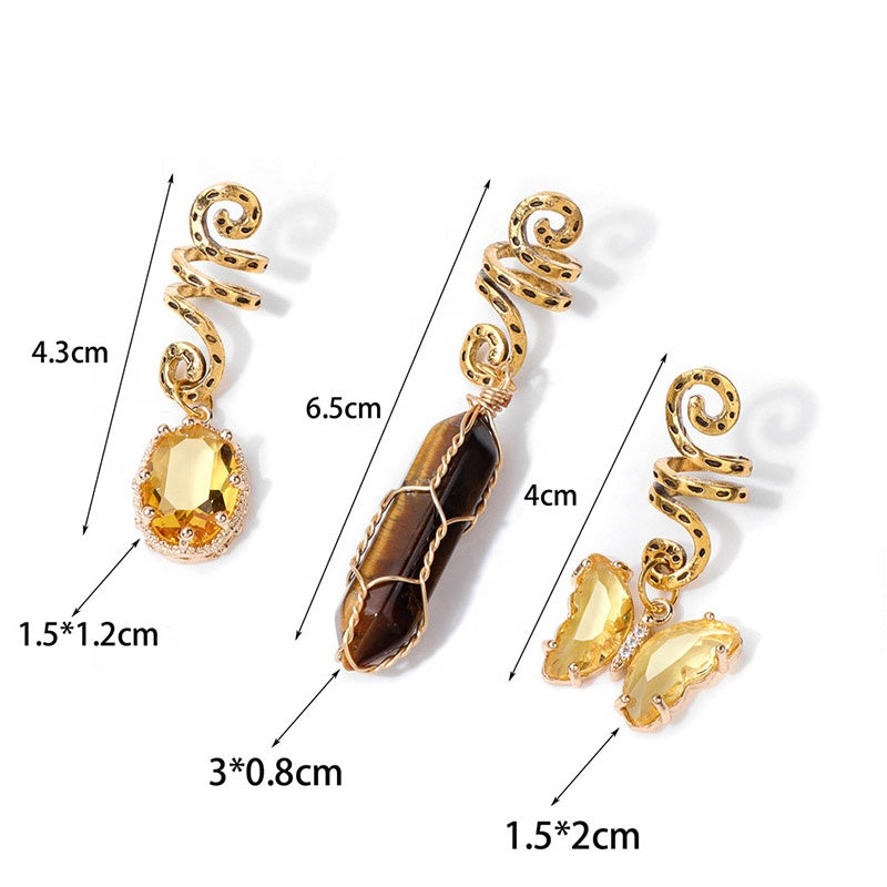 💎 Set da 3 Charm in Pietra Naturale