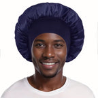 Bonnet unisex in satin con fascia elasticizzata