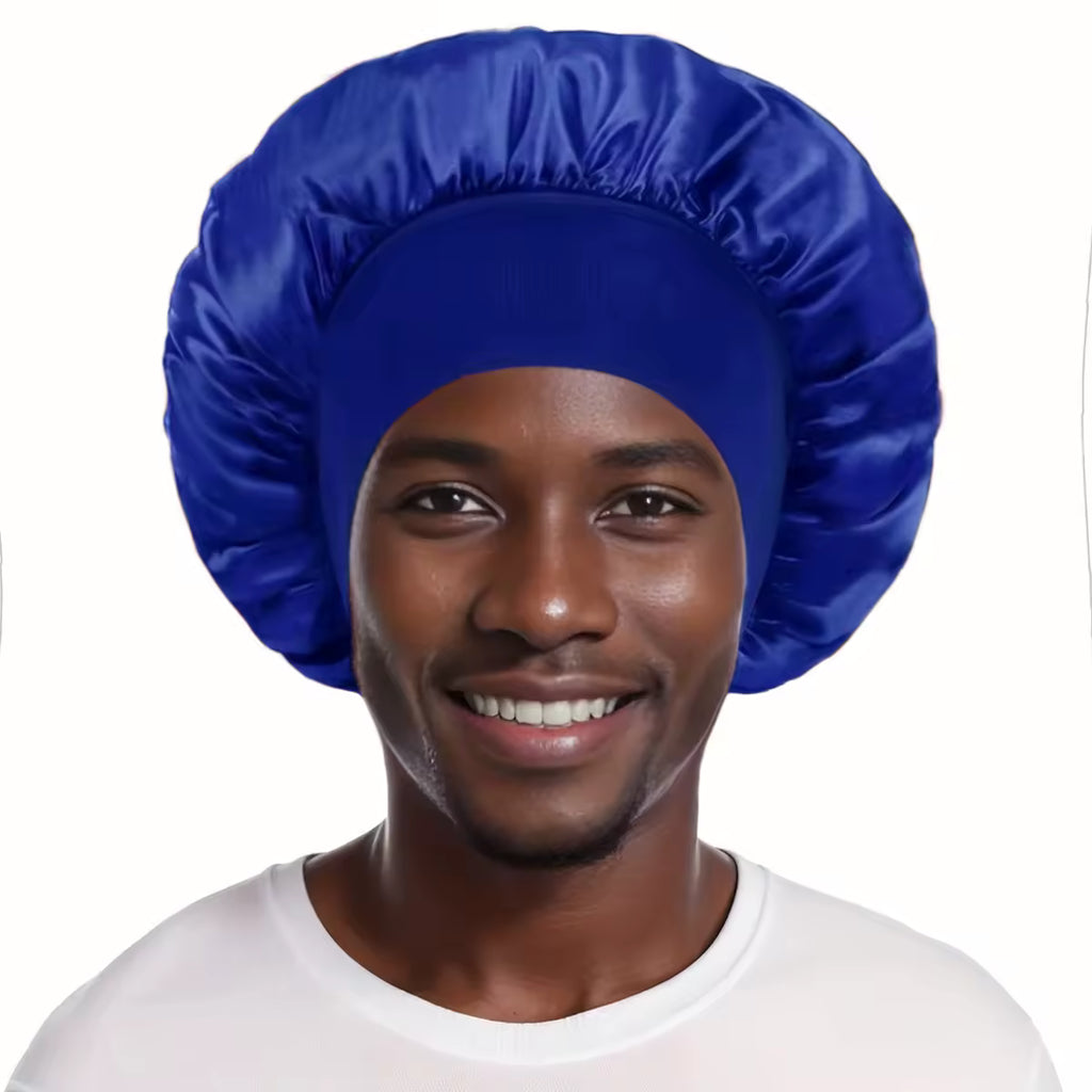 Bonnet unisex in satin con fascia elasticizzata