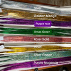 Tinsel per Capelli 120 cm – Ciocche Glitter per Braids, Boho Styles e Dreadlocks