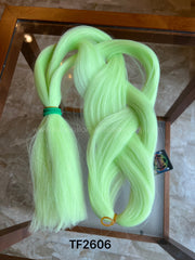 Henlon Jumbo Braid - 80 g, 60 cm, fibra HT – TF2606 - Verde menta chiaro acceso