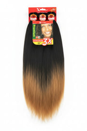 X-pression Outre 270 g vorgestrecktes Kanekalon-Haar 66 cm – T1B-27 schwarz - dunkelblond