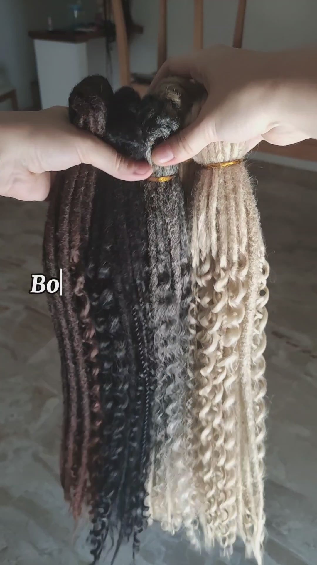 Set 15 Boho Dreadlocks Double Ended - 60 cm