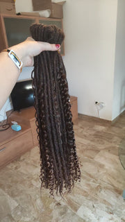 Set 15 Boho Dreadlocks Double Ended - 60 cm